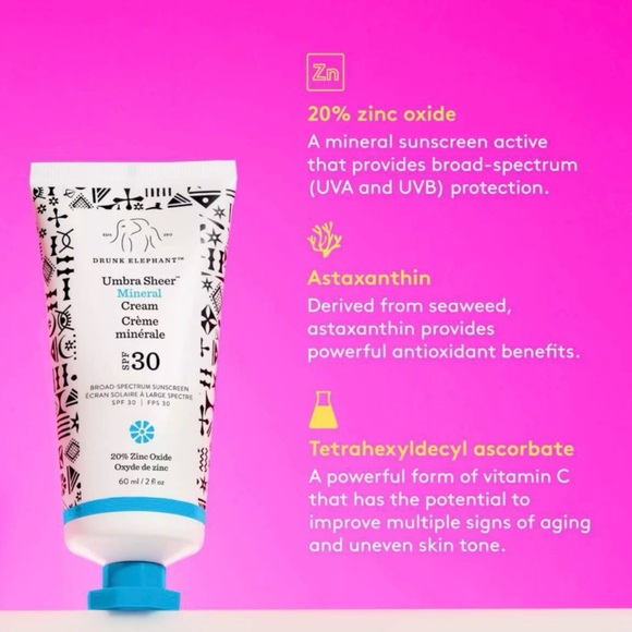 Drunk Elephant Umbra Sheer Mineral Cream SPF 30 - Picture 2 of 4